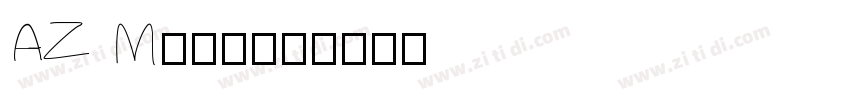 AZ Medium字体转换